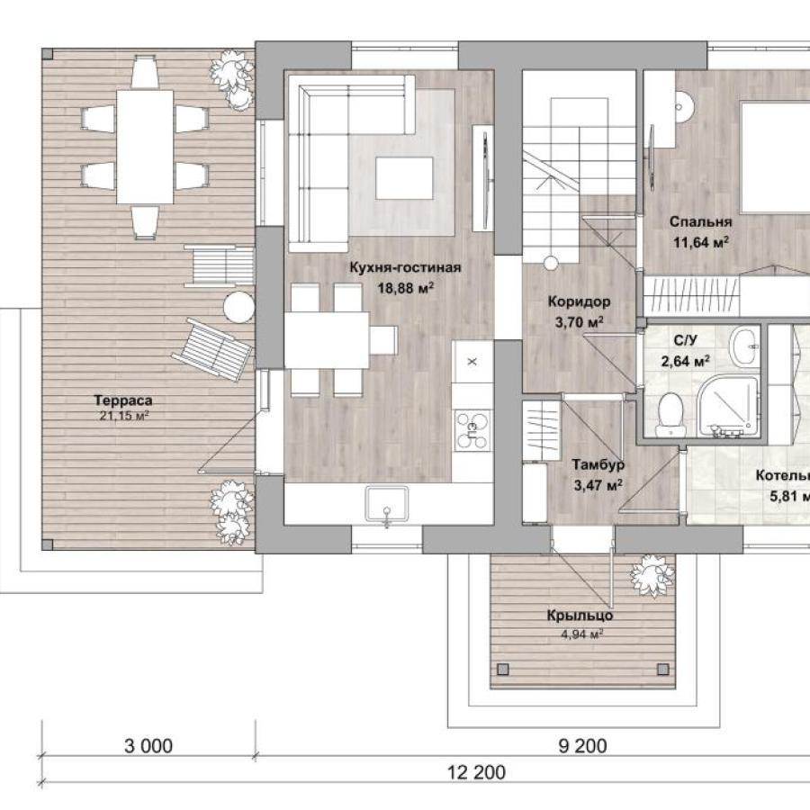 Планировка дома Аделита