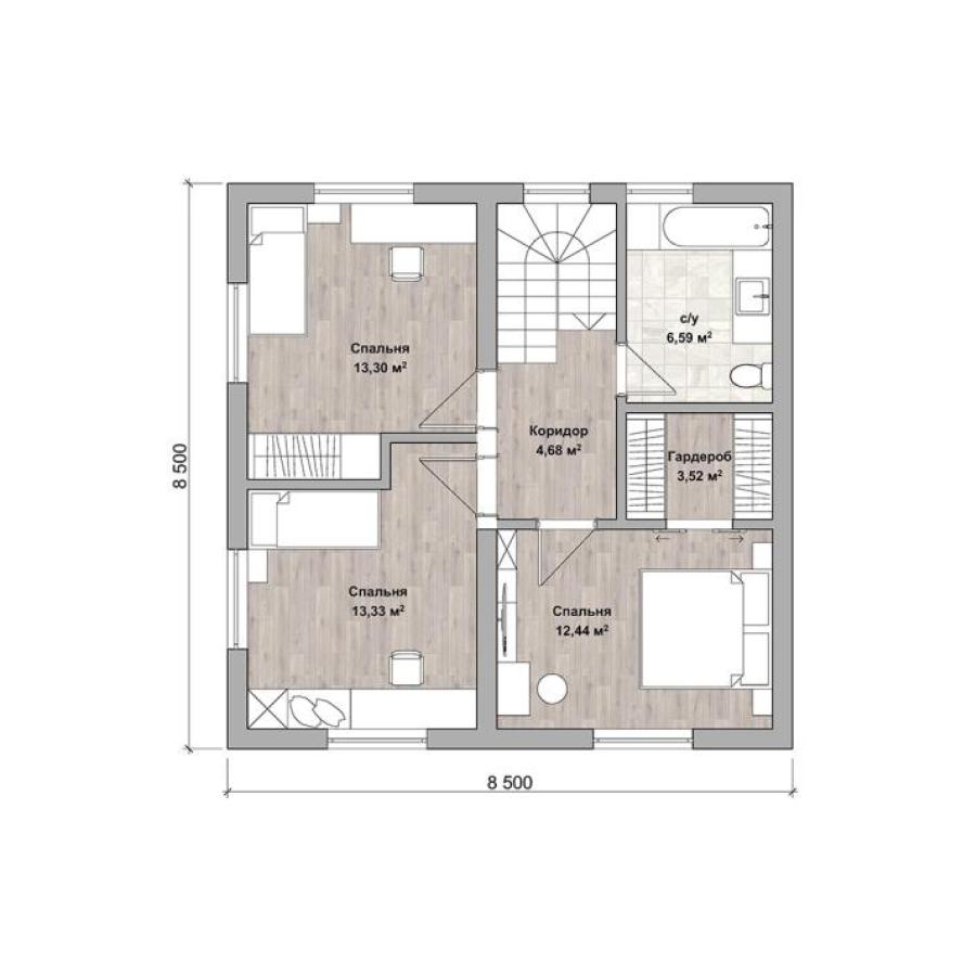 Планировка дома Муар