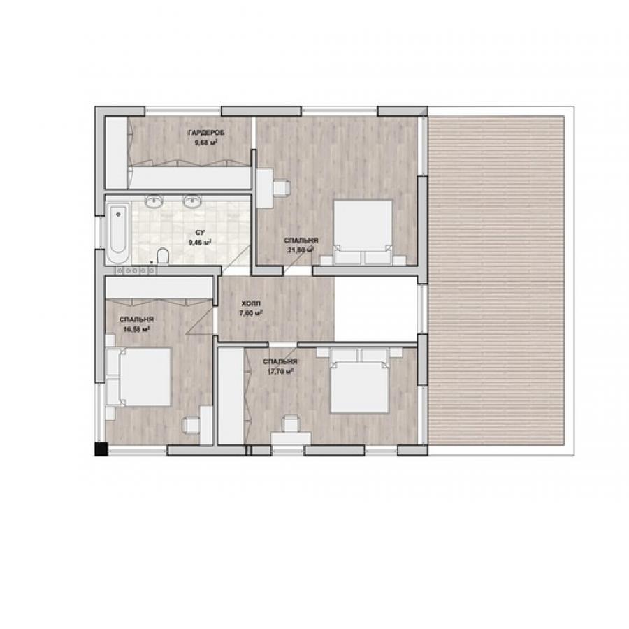 Планировка дома Монро