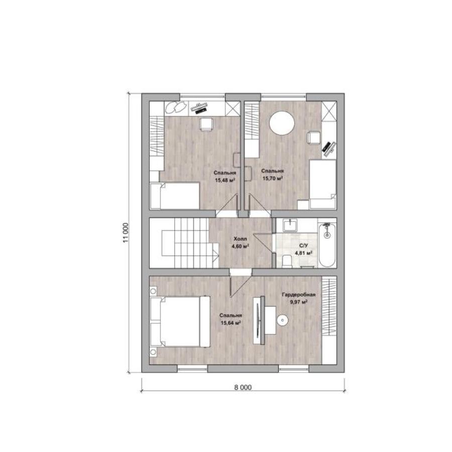 Планировка дома Элефант