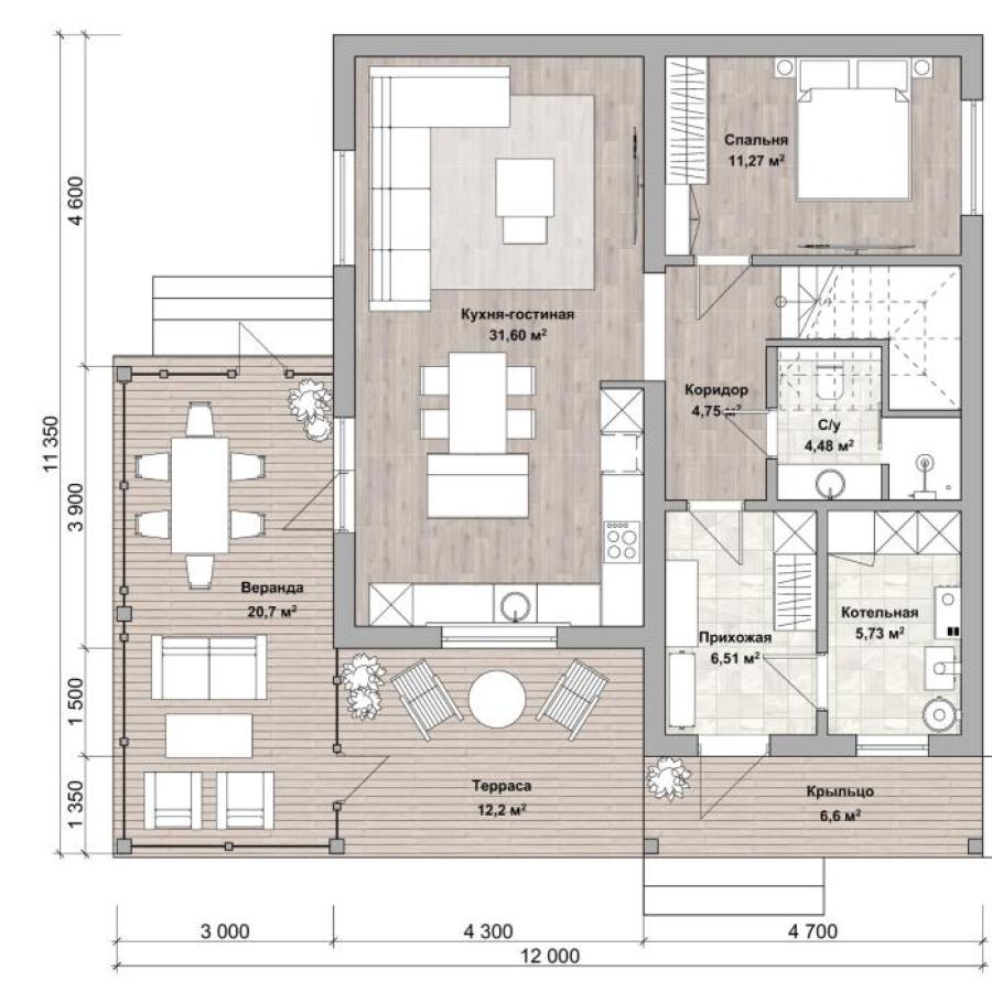 Планировка дома Орландо