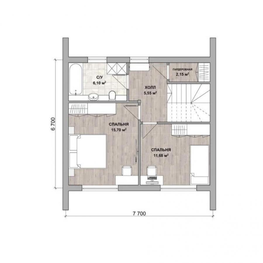 Планировка дома Амелия