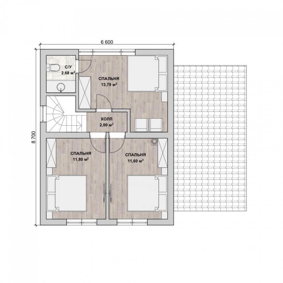Планировка дома Бурбон