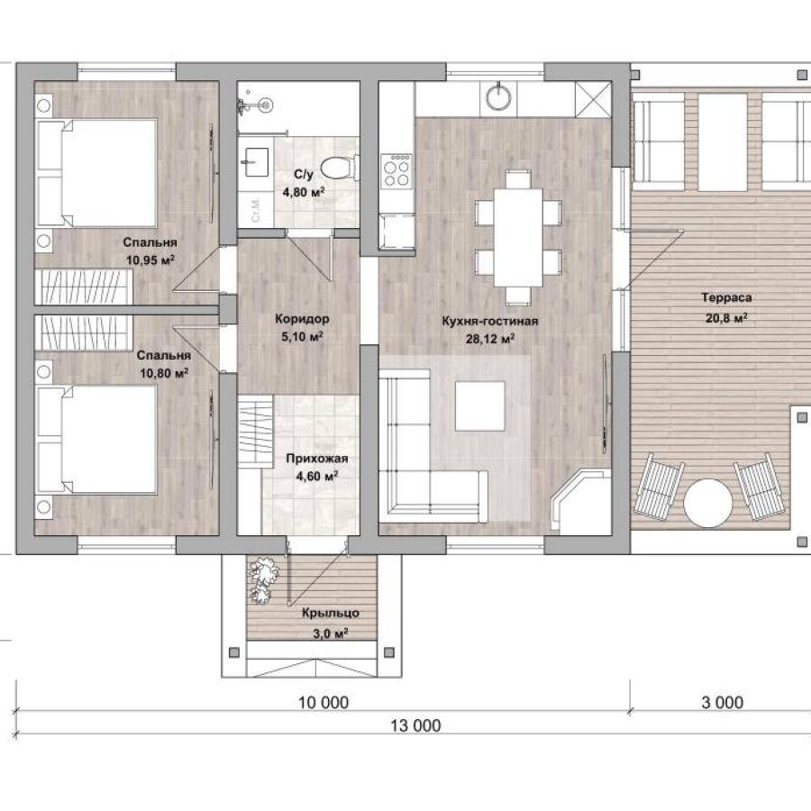 Планировка дома Сан-Марино
