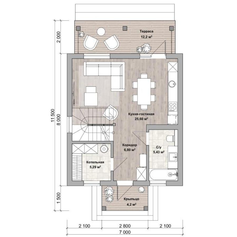 Планировка дома Тауэр