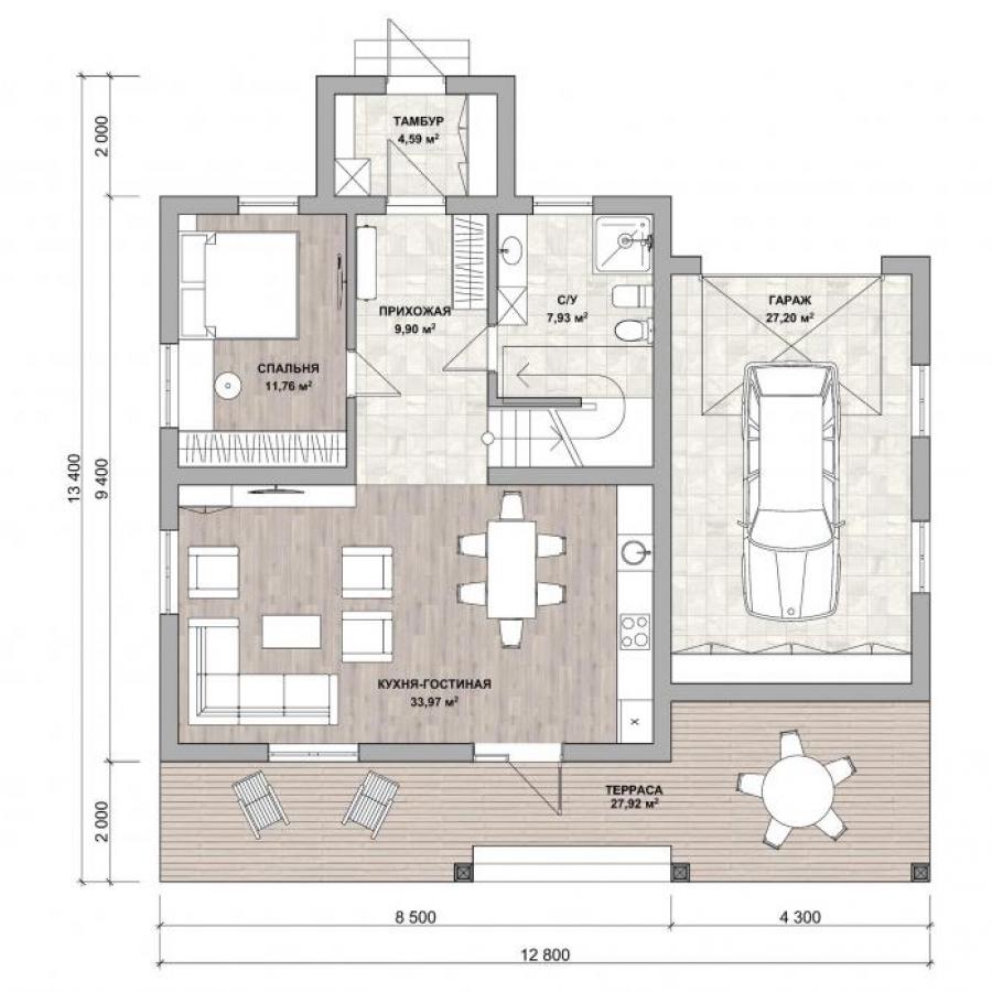 Планировка дома Солнечная долина