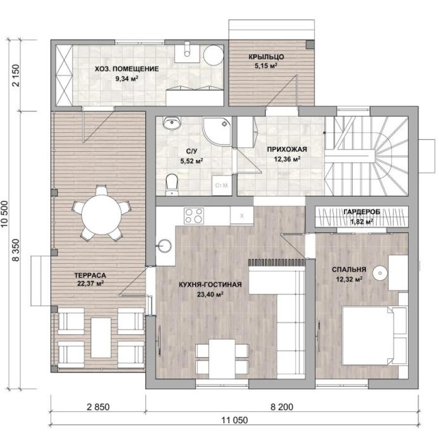 Планировка дома Вента